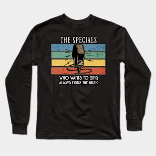 microphone the specials /vintage Long Sleeve T-Shirt